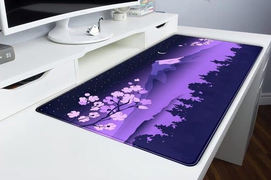 Lilla Mount Fuji & Kirsebærblomst XL Gaming Skrivebordsmåtte & Musemåtte