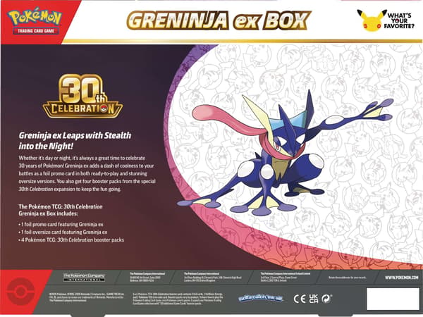 Pokemon Celebration 30th EX Box Greninja - TCG