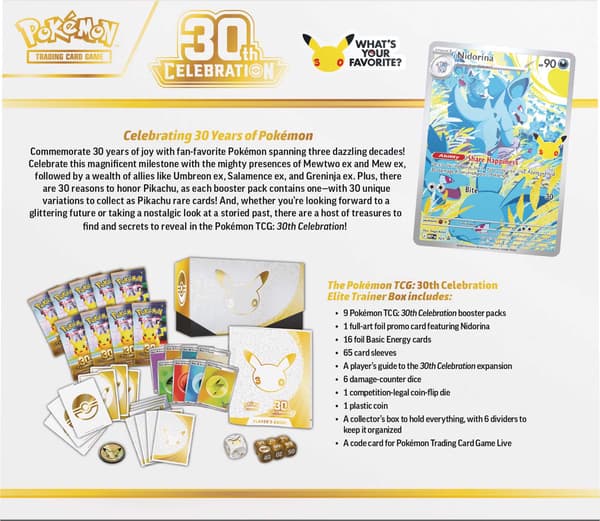 Pokemon Celebration 30th Elite Trainer Box - ETB