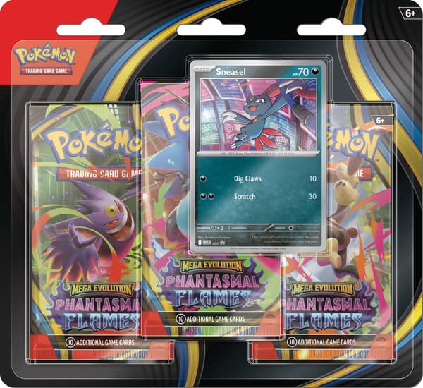Pokemon Mega Evolution 2 Phantasmal Flames Booster 3-pak / Blister