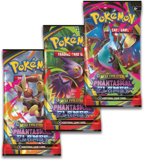 Pokemon Mega Evolution 2 Aavemaiset liekit Booster 3-pakkaus / Läpipainopakkaus