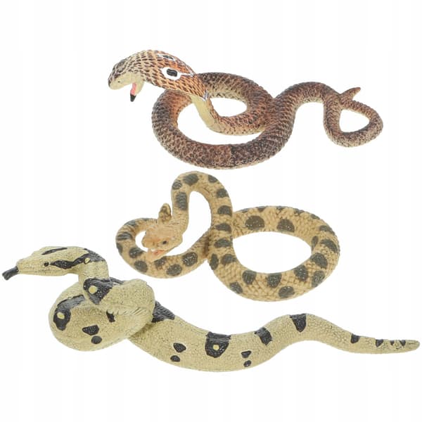 3 FUN SNAKE FIGURINES – REALISTIC GADGETS