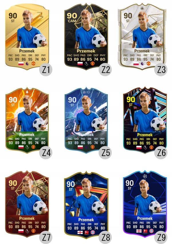 FIFA EA FC 24 Personalised FUT Card – A4 Frame