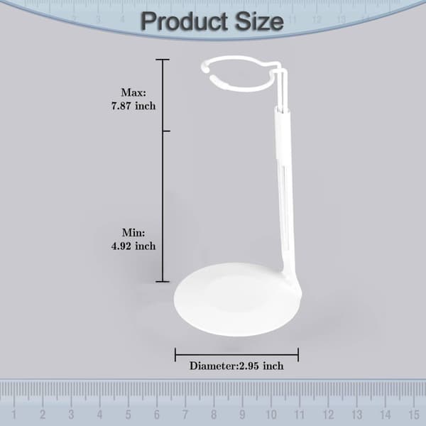 Display stand for 1/6 scale action figures Organiser for doll stands Sturdy white