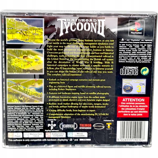 Railroad Tycoon 2 PlayStation (PSX PS1) #1