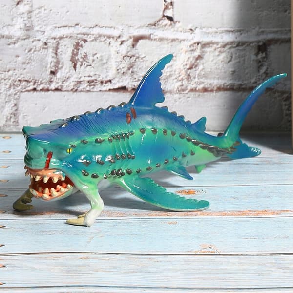 Soft rubber latex shark figurine