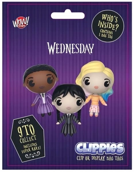 Wednesday – a figurine charm with a loop for attaching to a rucksack or keys