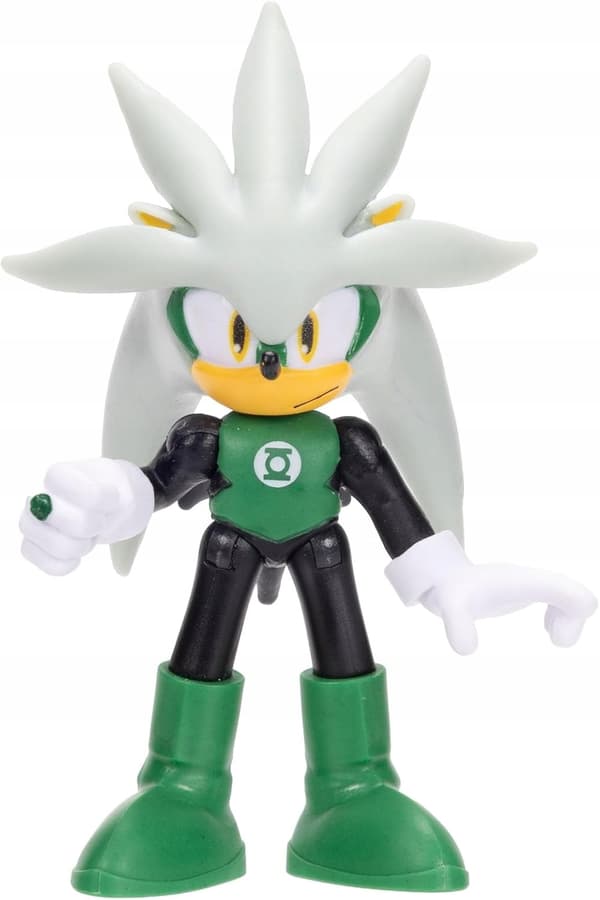 SONIC THE HEDGEHOG X DC SILVER X GREEN LANTERN FIGURINE