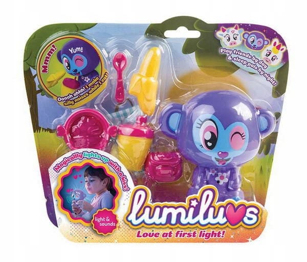 LUMILUVS FRIENDS MONKEY LAMP ACCESSORIES SET