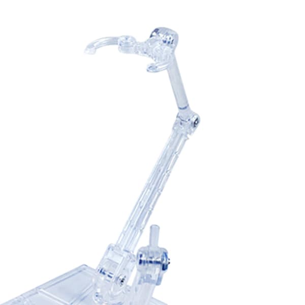Action display stand: flexible, sturdy, transparent, adjustable, multi-purpose