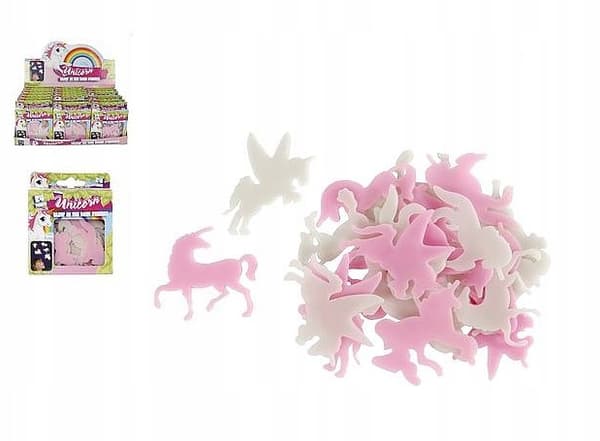 Glow-in-the-dark stickers – unicorns, 24 pcs.