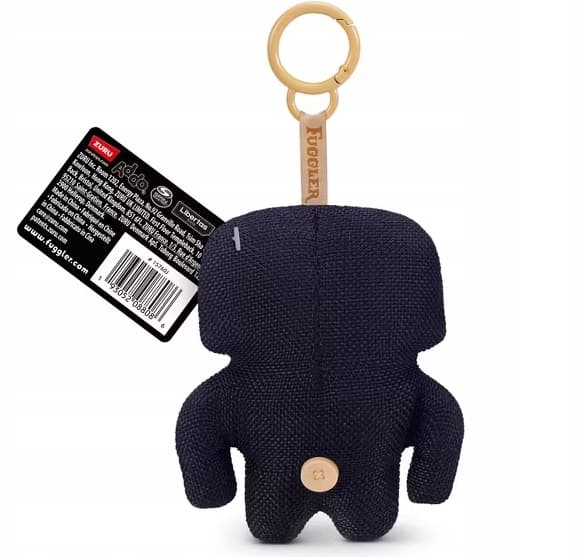 Fuggler 15760J Soft Toy 9 cm Keyring – Annoyed Alien, Black
