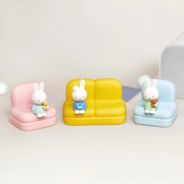 Original Miffy Sofa Phone Stand Blind Box collectable figurine