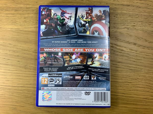 MARVEL ULTIMATE ALLIANCE 2 – disc in excellent condition – PS2