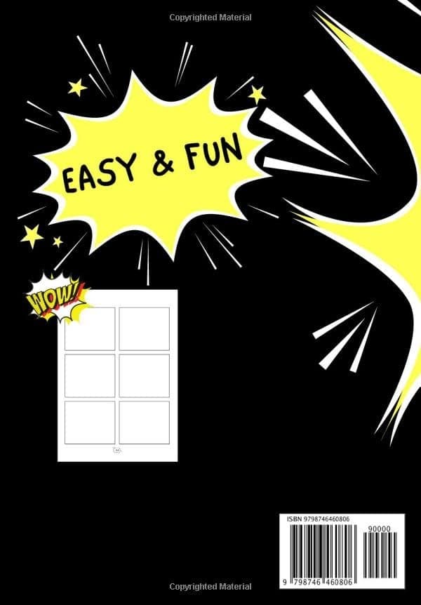 Blank Comic Book: Draw your own comic: (iPad-sized cartoon notebook with s