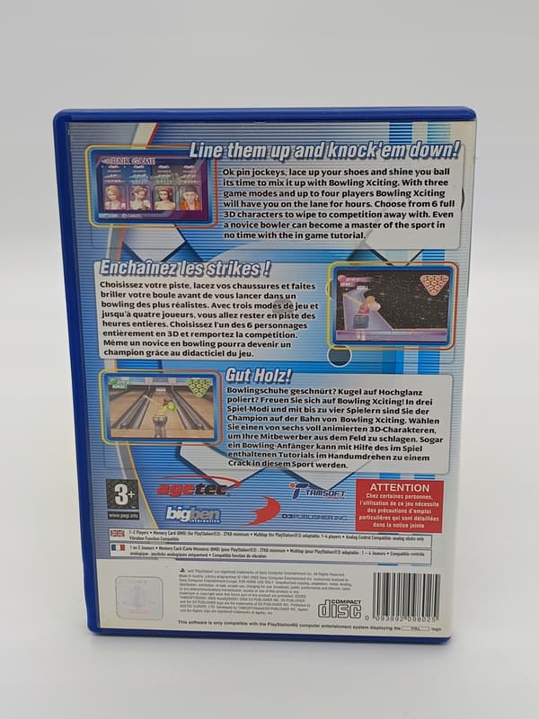 BOWLING XCITING PS2 game for Sony PlayStation 2 (PS2)