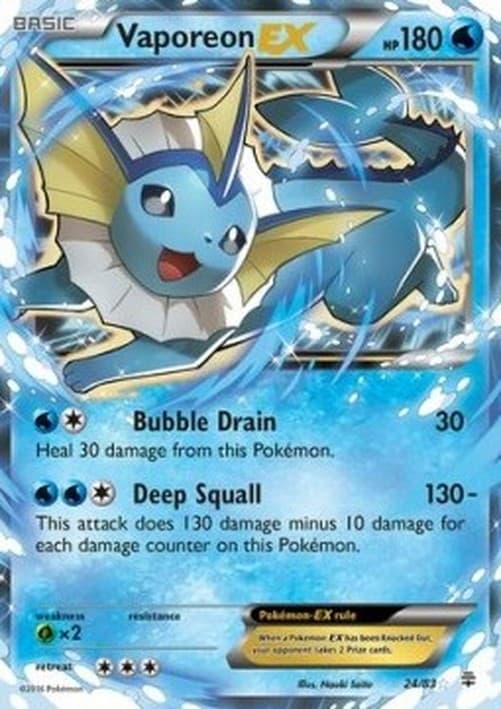 Pokemon Vaporeon EX