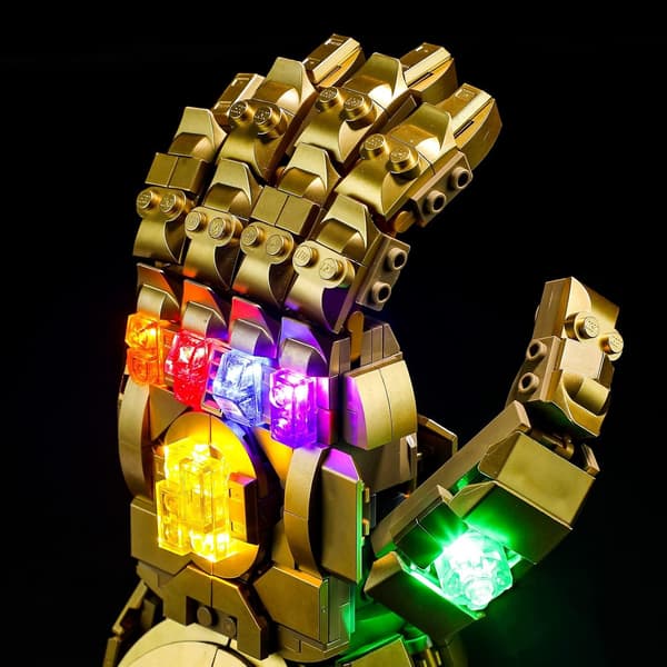 LED Bricks for LEGO: Glowing Glove 76191 – Set Lighting Set 8+