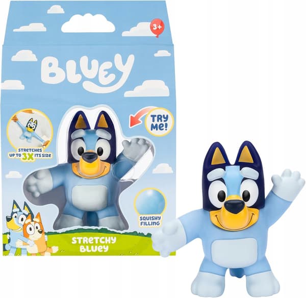 BLUEY SQUISHY stretchy Bluey dog figurine 17698
