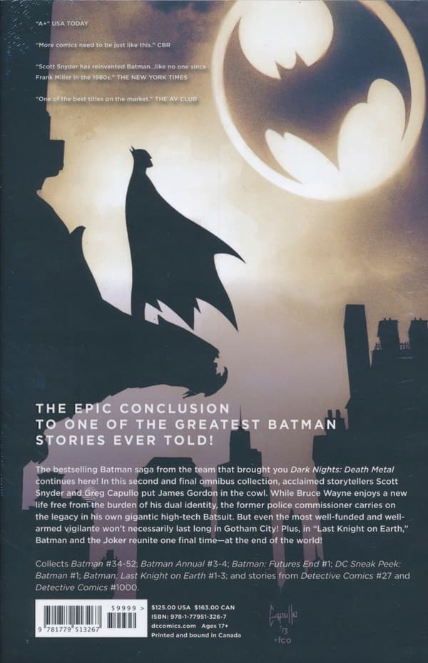 Batman by Scott Snyder & Greg Capullo Omnibus Vol. 2 Scott Snyder