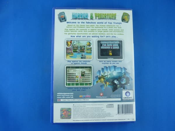 TOP TRUMPS Adventures Vol. 1 HORROR PREDATORS PS2