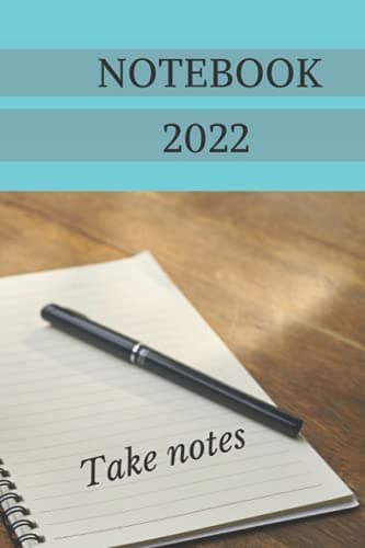 NOTEBOOK: A blue dotted notebook for taking notes