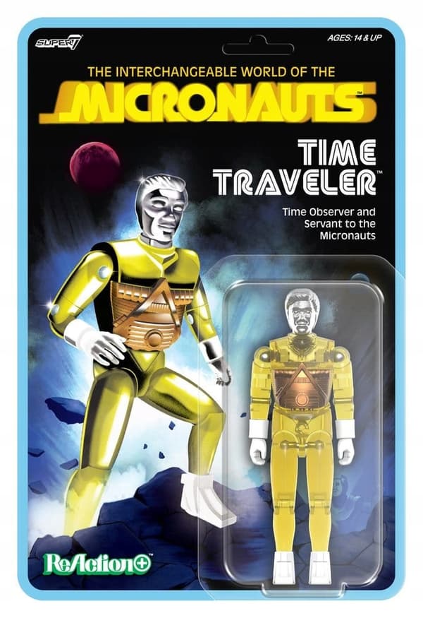 Micronauts: Time Traveller (Translucent Yellow) – Wave 03 ReAction+ 10 cm