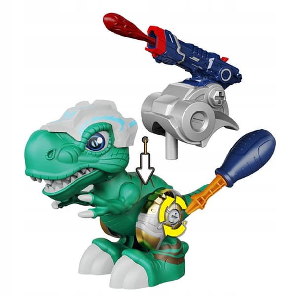 a transforming dinosaur action figure to assemble