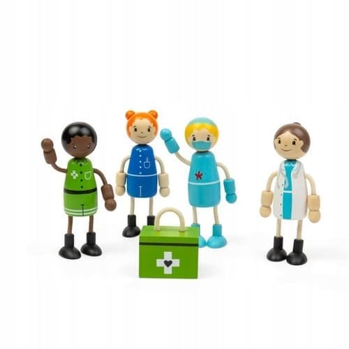 Tidlo Wooden Figures: Doctors