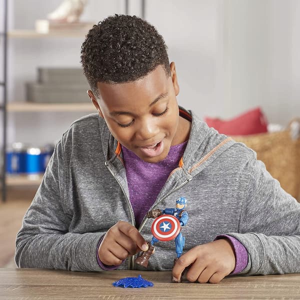MARVEL AVENGERS BEND FLEX CAPTAIN AMERICA FIGURINE