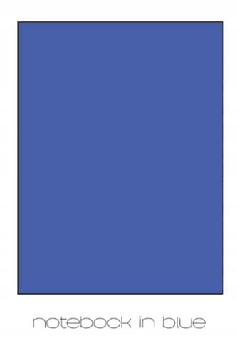 Notebook in Blue: 6" x 9" college-ruled, 120-page notebook