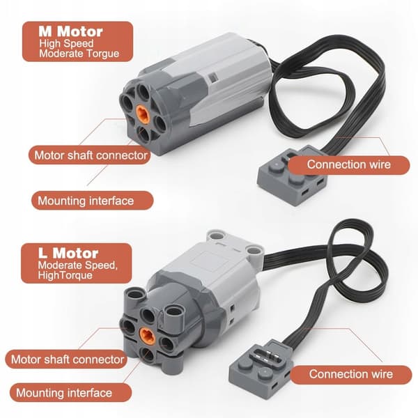 POWER FUNCTIONS MOTOR SET WITH REMOTE CONTROL FOR 4 MOTORS