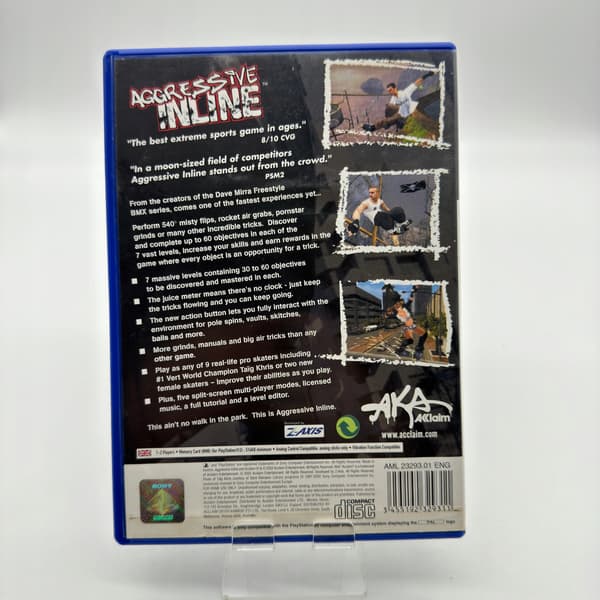 Aggressive Inline, as good as new, for Sony PlayStation 2 (PS2) #2125
