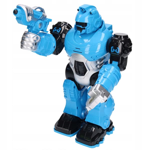 THUNDERBOLT battery-powered robot, walks, with light and sound effects – BLUE 5327