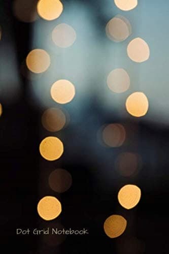 Dot Grid Notebook: Flurry Lights – 120 dot grid pages – 6x9 inches – Dots