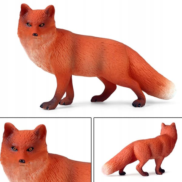 1 PC. DESK ORNAMENT – RED FOX FIGURINE – MODEL SIMULATION