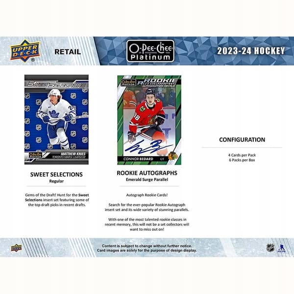 Upper Deck O-Pee-Chee Platinum 2023/24 NHL Cards Blaster Box