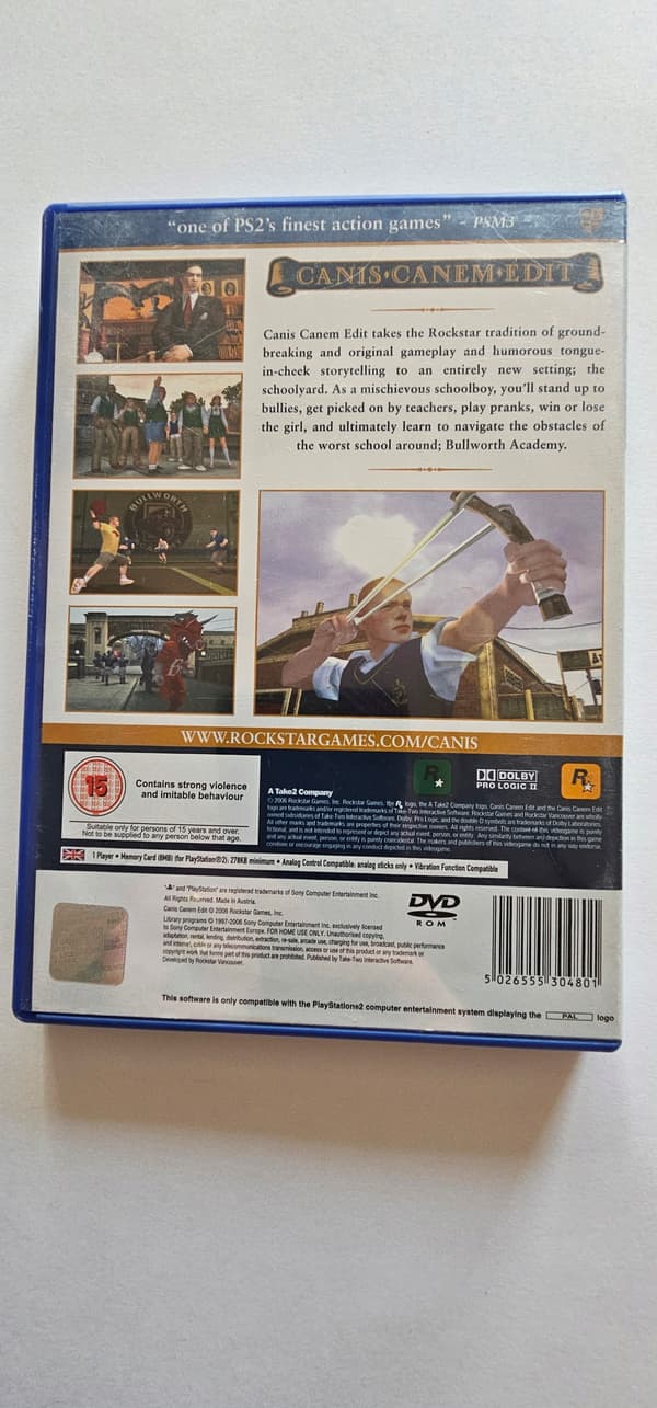 Canis Canem Edit PS2 PlayStation 2