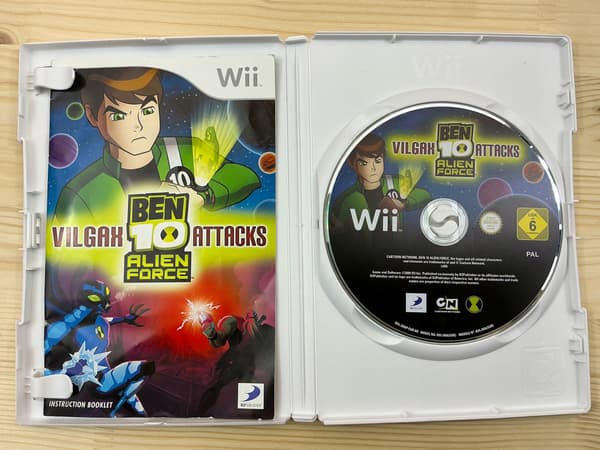 BEN 10: THE ALIEN FORCE – VILGAX ATTACKS – DB+ disc set – NINTENDO WII