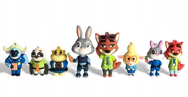 Zootopia Figure Set – Rubber Zootopia Figures – 8 pieces