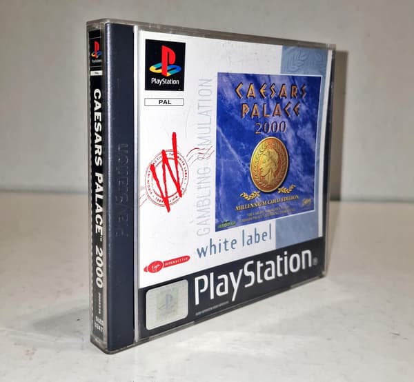 CAESARS PALACE 2000 PSX 3XA game – disc + manual