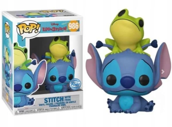 Funko POP! Lilo & Stitch Stitch Figure w/Frog 9 cm