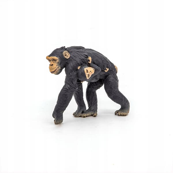 PAPO CHIMPANZEE AND CHILD FIGURINE