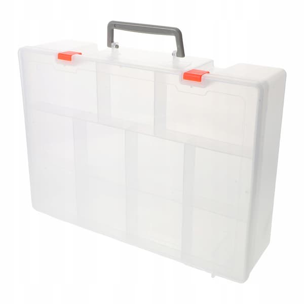 A PRACTICAL CONTAINER FOR SORTING LEGO BRICKS WITH A HANDLE