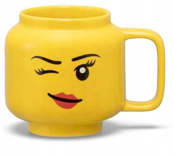 LEGO® Iconic Winking Girl ceramic mug, small