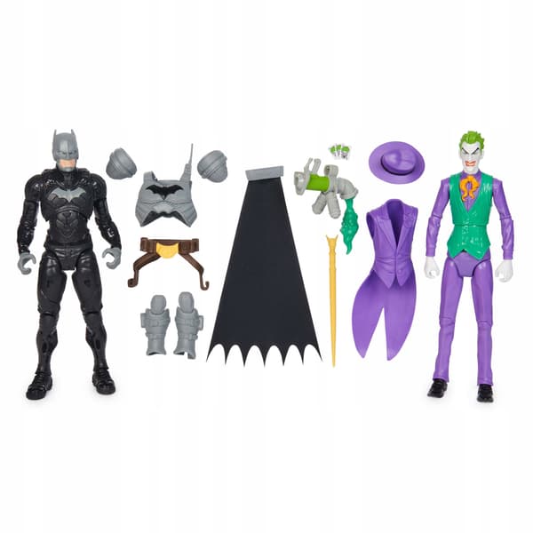 DC COMICS BATMAN VS THE JOKER FIGURES 2-IN-1 SET + ACCESSORIES 30CM