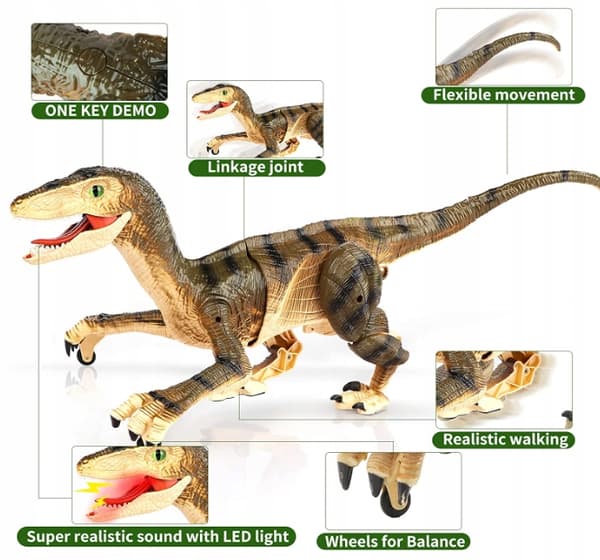 Remote-controlled Walking Dinosaur Toys