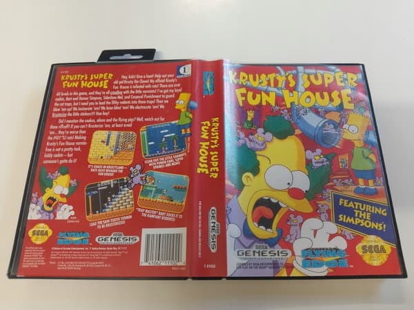 KRUSTY'S SUPER FUN HOUSE MEGA DRIVE ENG SEGA