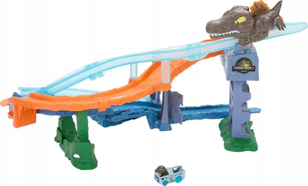 Hot Wheels Jurassic World Crash & Splash Dinosaur Track