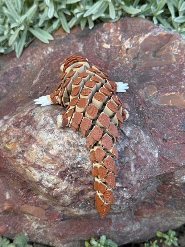 3D Pangolin – A Modular Figurine in a New, Multicoloured Design, toy